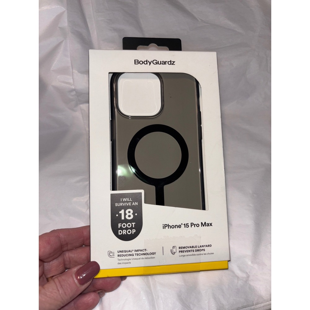 BodyGuardz Ace Pro iPhone 15 Pro Max Case MagSafe Compatible‎ Black
